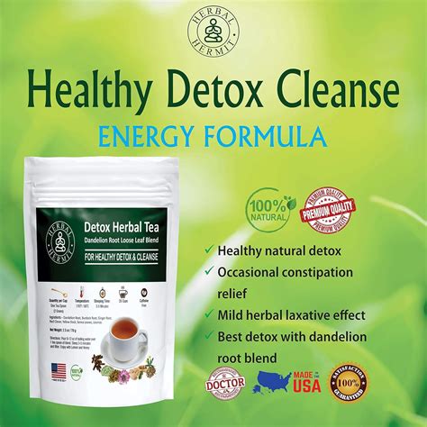 Buy Herbal Hermit Burdock Root Tea with Dandelion Root for Liver and ...