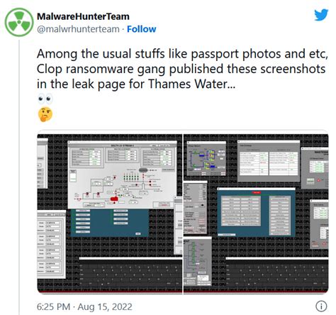 Cl0p ransomware group accessed water supplier’s control system — Teletype