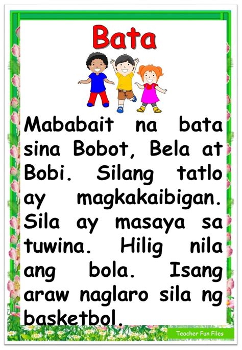 Image result for Worksheet Reading Tagalog Easy