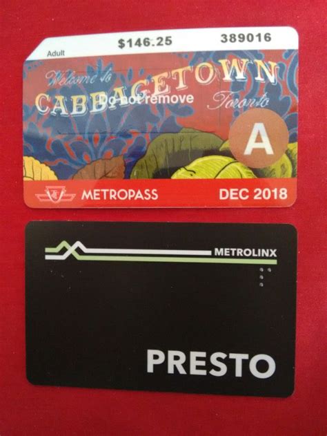 TTC Presto Card 的图像结果