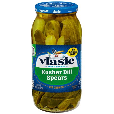 Vlasic Kosher Dill Pickles, Dill Pickle Spears, 80 fl oz Jar - Walmart.com