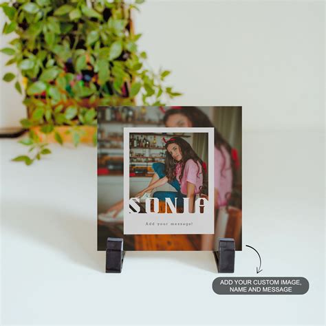 Timeless Polaroid – Custom Ceramic Tile | Personalized Name & Message ...
