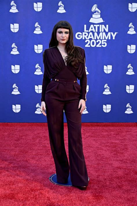 Sofia Reyes in Dark Sculptural Look at Latin Grammy Awards 2025 • CelebMafia