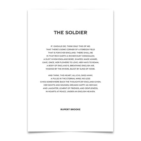 Poem by Rupert Brooke 'the Soldier' – There’s Some Corner of a Foreign ...