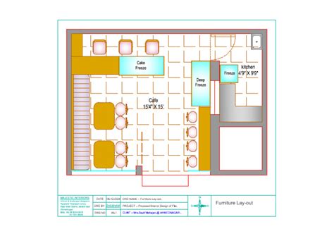 Layout Plan of a Computer Cafe 的图像结果
