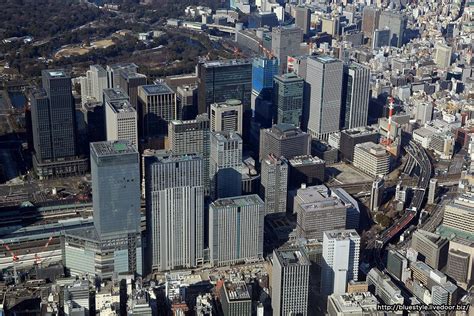 空撮 新宿の超高層ビル群 : 超高層マンション・超高層ビル
