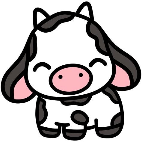Cute cow, cow illustration, baby cow, animal illustration 21276733 PNG