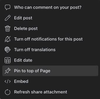 Image result for Pinned Facebook Post