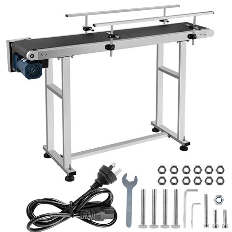 Buy VEVOR PVC Belt Electric Conveyor Machine 150CMx20CM Adjustable ...