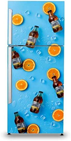 VVWV® Wine Bottle and Orange Fridge Stickers for Refrigerator Self ...