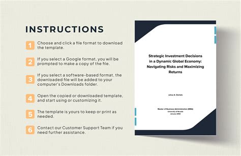 Investment Thesis Template in Google Docs, Word, PDF - Download ...
