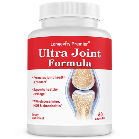 Longevity Ultra Joint Formula for Relief, Support and Health. Joint Supplement for Men and Women ...
