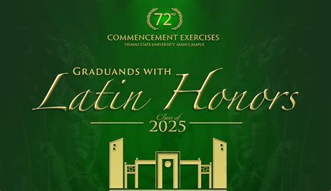 #VSUGrad: Official List of 2025 Graduating Students with Latin Honors ...