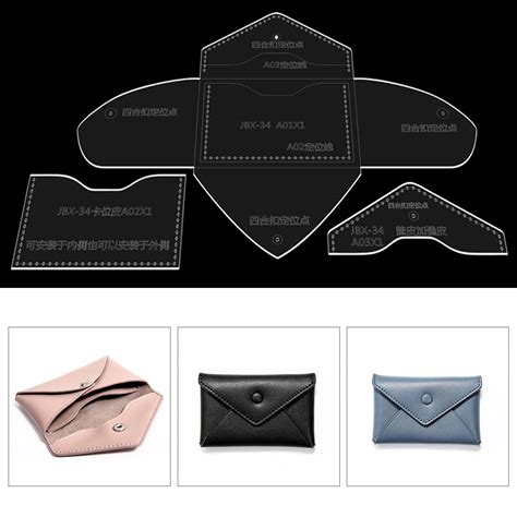 Wallet Template DIY Craft Acrylic Formwork for Sewing Quilting Stencil ...