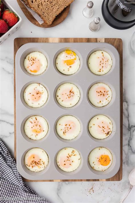 Oven Baked Eggs In a Muffin Tin • MidgetMomma