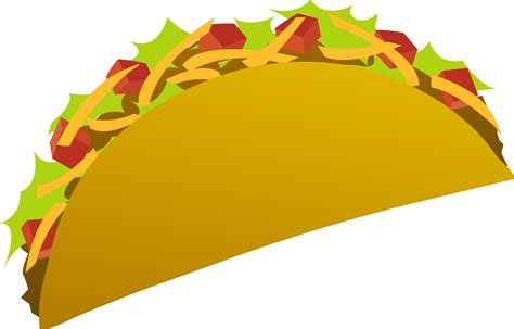 Vector Art of a Taco - Free Clip Art