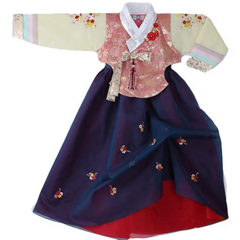 Buy Korea Hanbok Traditional Dress Girl Clothes Birthday New Year Party ...