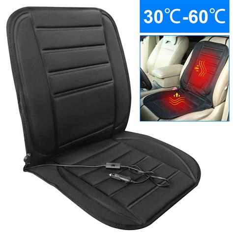 12V Heated Seat Covers for Cars Teqhome Auto Seat Cover Warmer with Adjustable Temperature ...