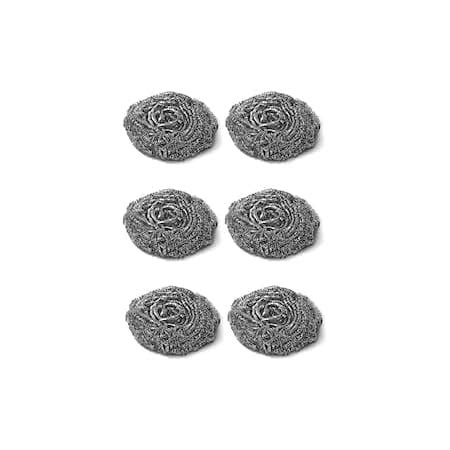 Brite Guard Stainless Steel Scrubber (Grey, 6 Pieces) : Amazon.in: Home ...