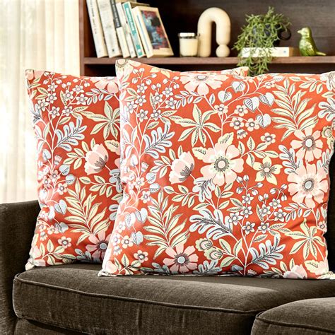 Buy Ebony Grace Emmeline Set of 2 Filled Cushions - 65x65cm from Home ...