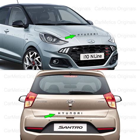 CarMetics Hyundai 3D Letters (3D Stickers 3D Logo 3D Emblem Hyundai ...