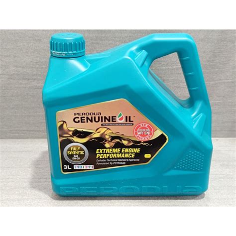 PERODUA ENGINE OIL OW20 FULLY SYNTHETIC | Shopee Malaysia