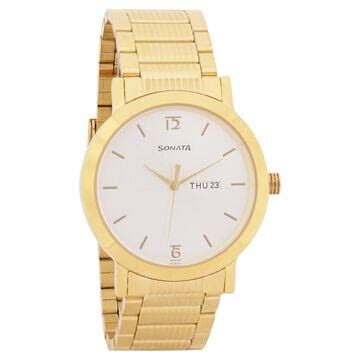 Buy Golden Watches for Men Online at Best Price | Sonata