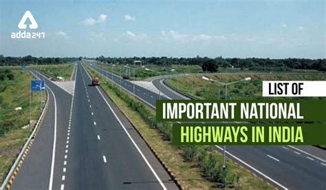 List of National Highways in India with Updated Names 2022
