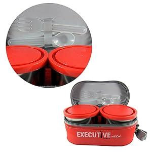 Buy MILTON Executive Plastic Lunch Box, Multicolour, 260 Milliliter ...