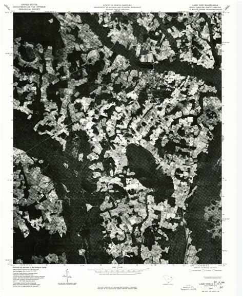 Classic USGS Lake View South Carolina 7.5'x7.5' Topo Map – MyTopo Map Store