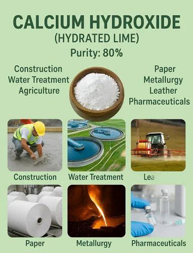 Calcium Hydroxide Hydrated Lime - Hydrated Lime Or Calcium Hydroxide ...