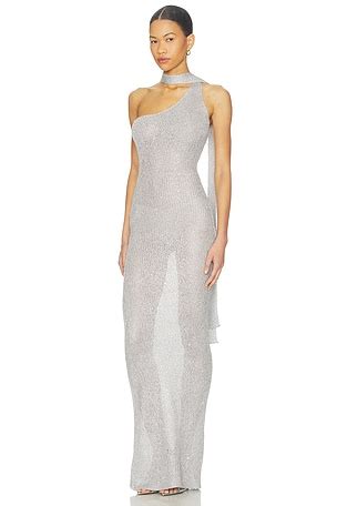 Designer Silver Dress: Stylish Party And Cocktail Attire