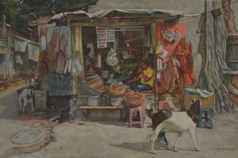 "Breathing Lights 6": Light Brown Acrylic Painting by Pramod Jagtap ...