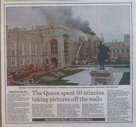 Hold The Front Page: Windsor Castle Fire 1992