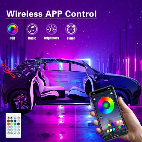 Snapklik.com : QVEVDACAR Acrylic Interior Car LED Strip Light ...