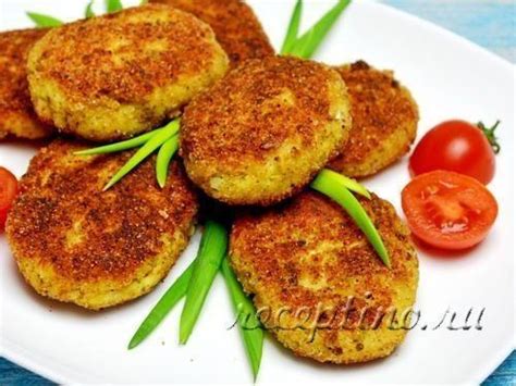 Рыбные котлеты с манкой и плавленым сыром - пошаговый фоторецепт