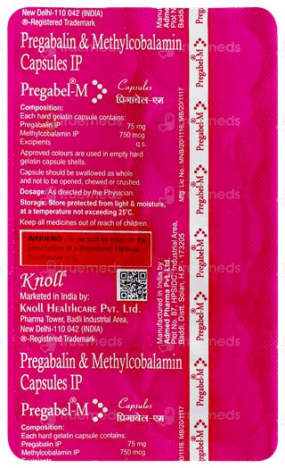 Pregabel M Capsule – Nerve Pain & Anxiety Treatment