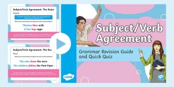 Subject-Verb Agreement - Grammar - English - Ages 7-11 Malta