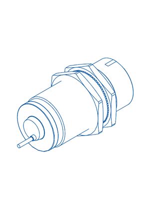 Inductive sensor XS6 M30 - L63mm - brass - Sn22mm - 24..240VAC/DC ...