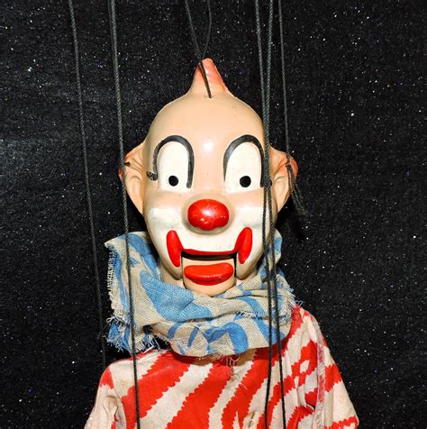 VINTAGE MARIONETTE STRING PUPPET CLARABELL THE CLOWN 1950's HOWDY DOODY ...