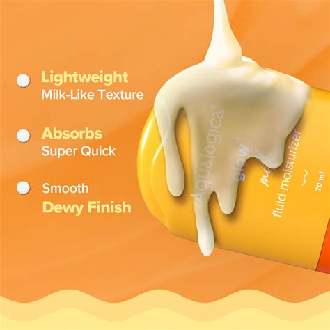Glow+ Milk Fluid Moisturizer 70ml – Aqualogica