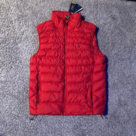 Red Polo Puffer Vest Brand New with tags - Size... | Depop