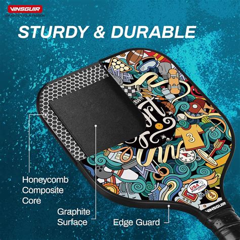 Buy VINSGUIR Pickleball Paddles Set-USAPA Approved Graphite Pickleball ...