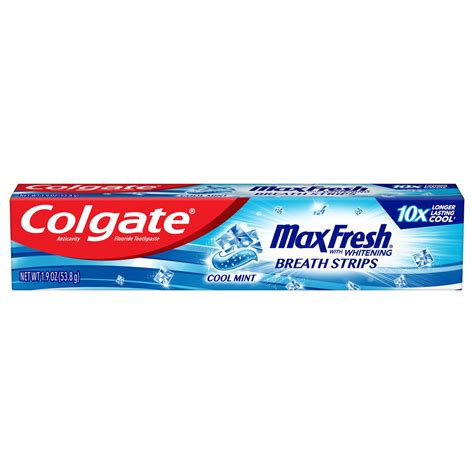Bulk Colgate Max Fresh Cool Mint Whitening Toothpaste, 1.9 oz. Tubes ...