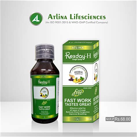Rexday-H Cough Syrup Atlina Lifesciences Private Limited