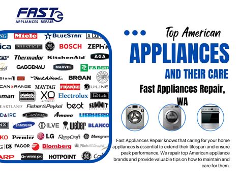Top Best American Appliance Brands and Their Care - Fast Appliances