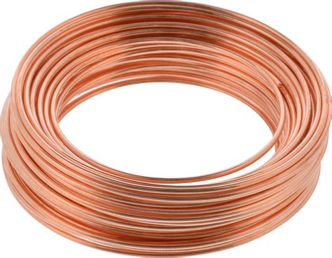 Hillman Bare Copper Wire Rope 18 Gauge Polished Hobby Cable Wire, 25 ...