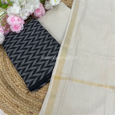 Salwar Material - Pure Cotton - Jacquard Design Set - VVUSM008 – Vallis ...