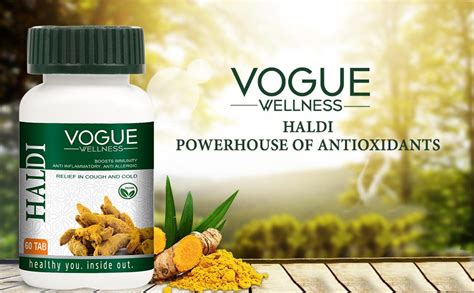 Buy Vogue Wellness Haldi Tablets - Health Booster Turmeric Tablets ...