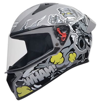 Studds Thunder D10 Helmet Gray N1 – Lk Bikers House